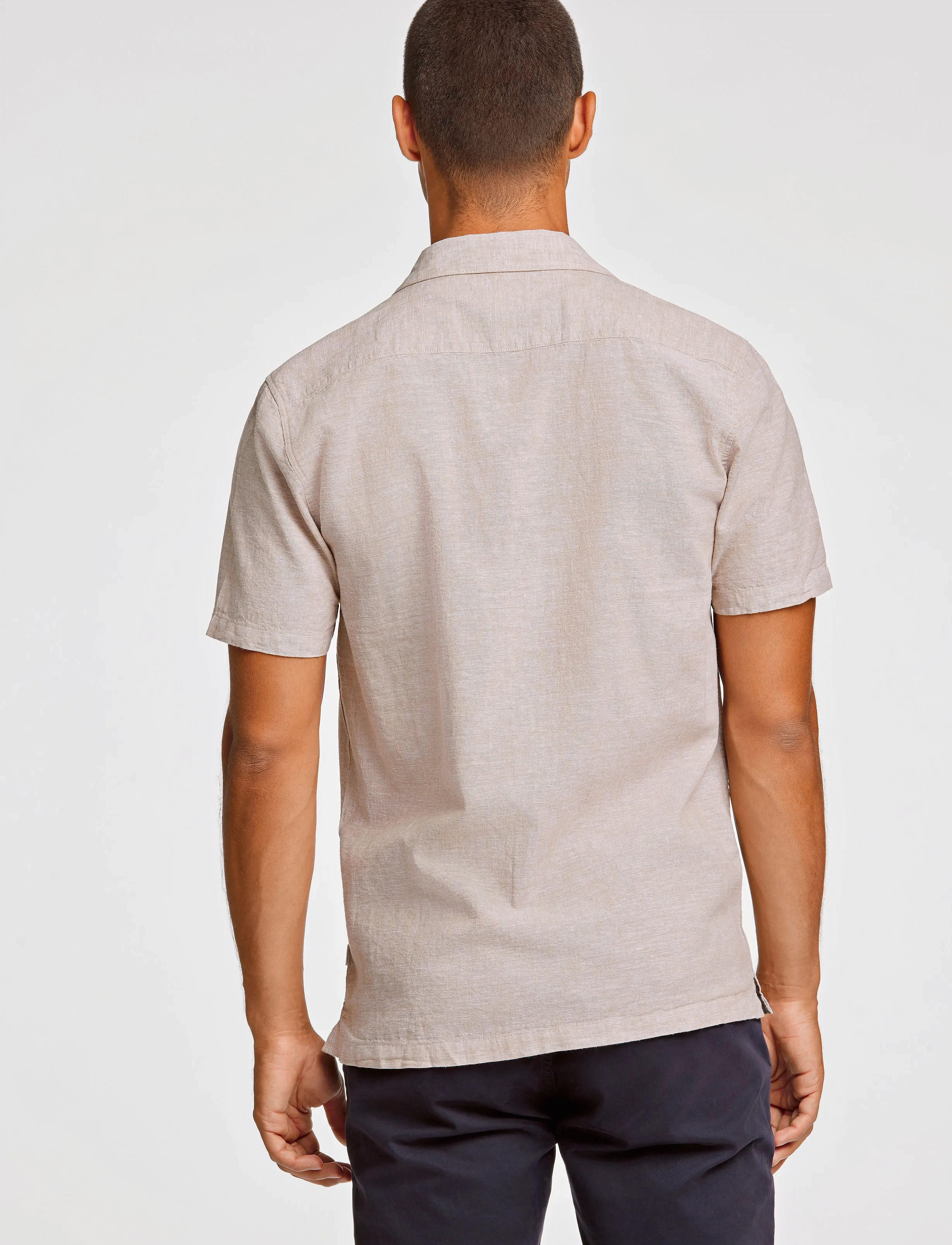 Lindbergh - Casual linen blend resort S/S - kurzarmhemden - sand - 3