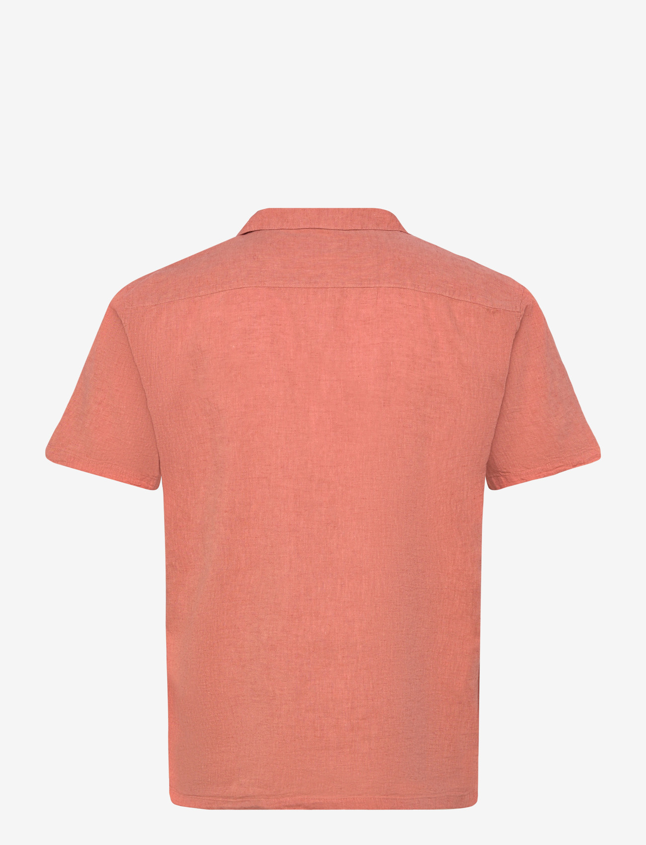 Lindbergh - Casual linen blend resort S/S - kortærmede skjorter - soft coral - 2