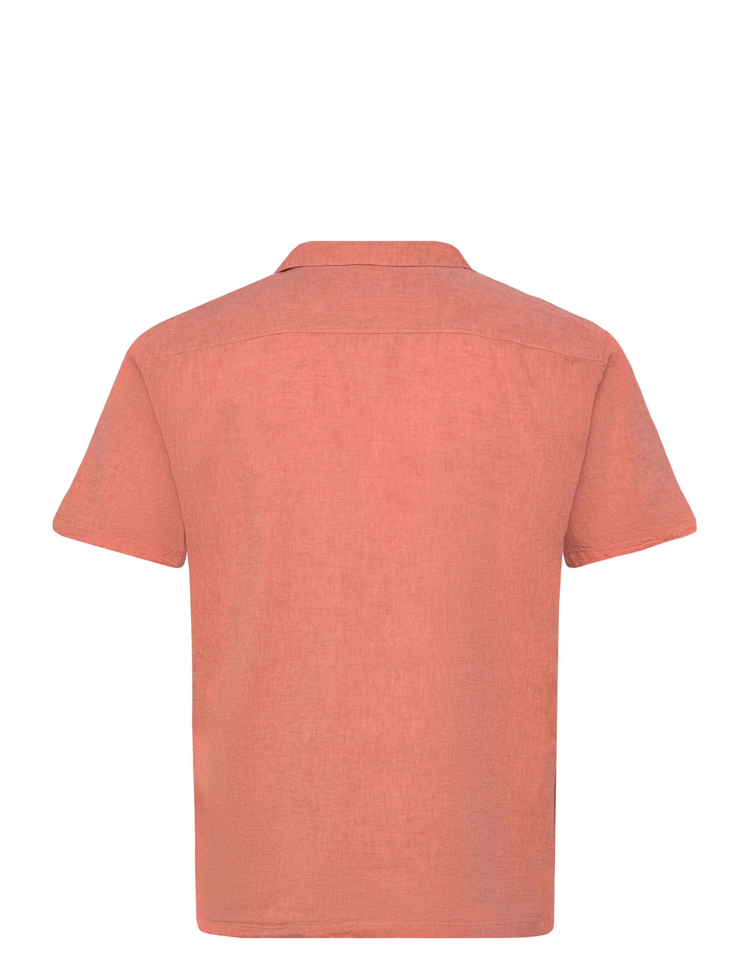Lindbergh - Casual linen blend resort S/S - kurzarmhemden - soft coral - 2