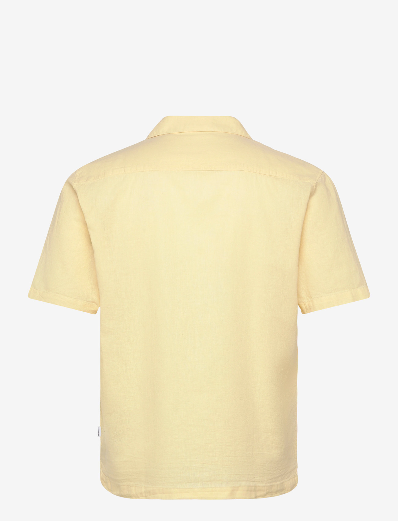 Lindbergh - Casual linen blend resort S/S - overhemden met korte mouw - soft yellow - 2