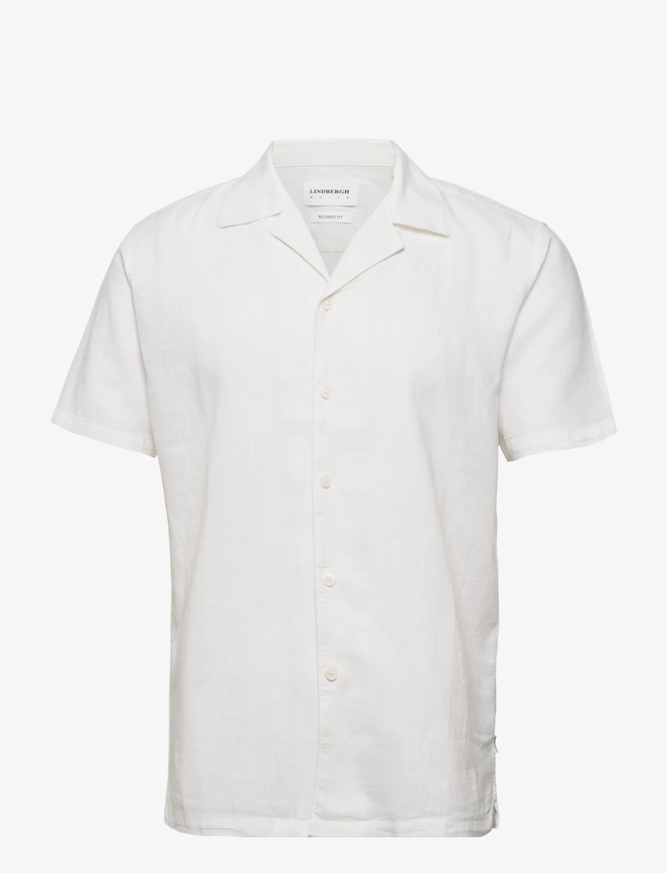 Lindbergh - Casual linen blend resort S/S - linnen overhemden - white - 0