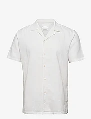 Lindbergh - Casual linen blend resort S/S - linen shirts - white - 0