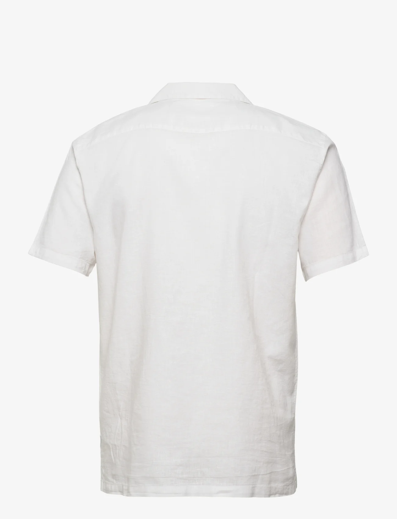Lindbergh - Casual linen blend resort S/S - linen shirts - white - 1