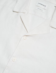 Lindbergh - Casual linen blend resort S/S - linen shirts - white - 4