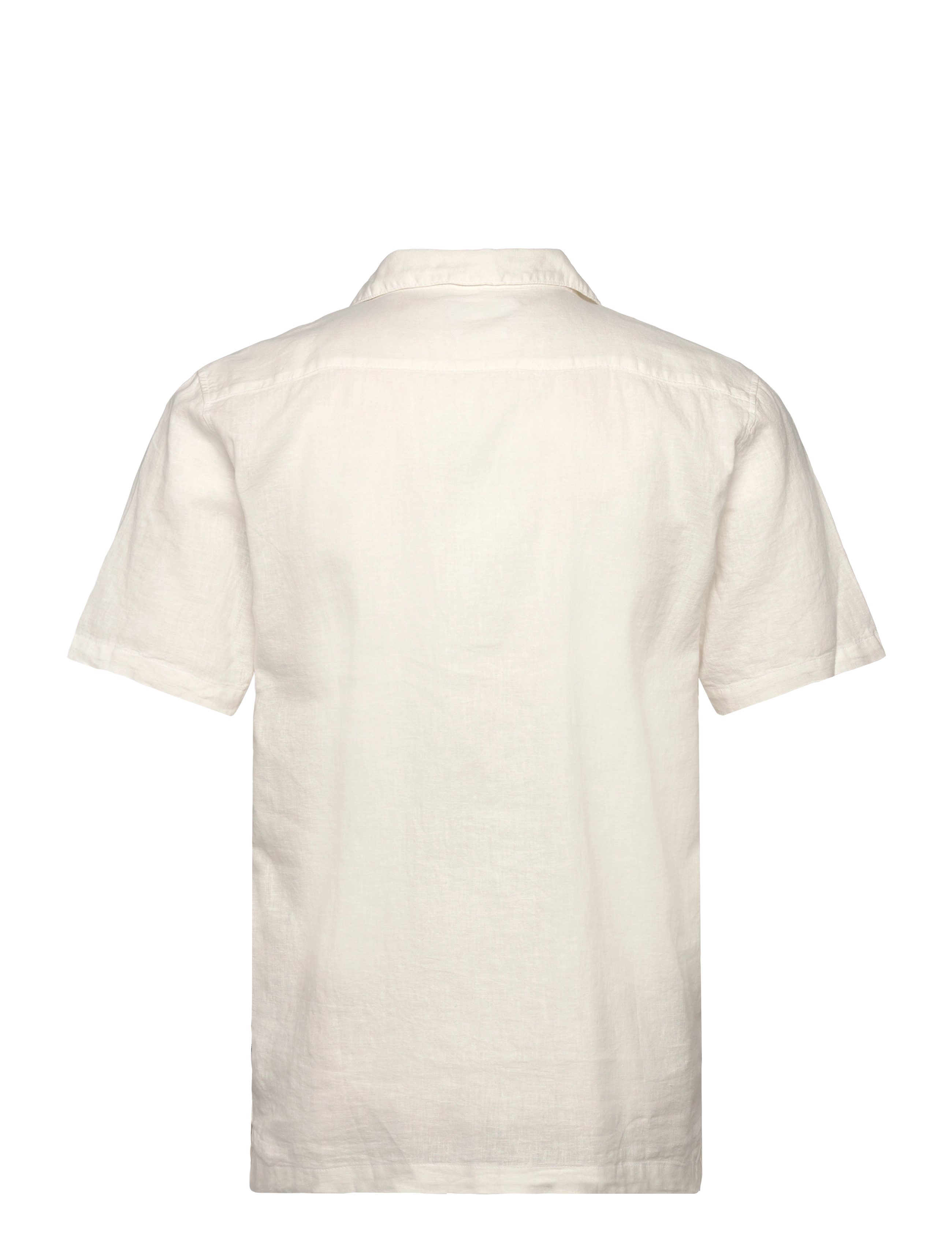 Lindbergh - Casual linen blend resort S/S - kurzarmhemden - white - 2