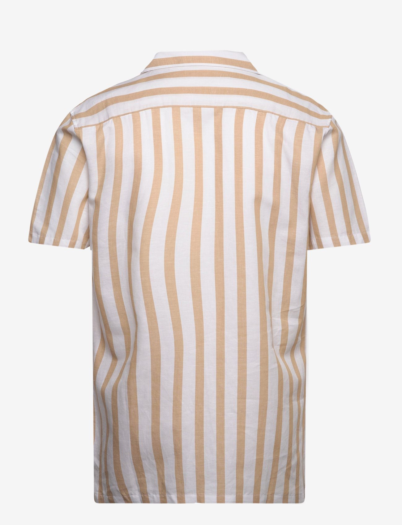 Lindbergh - Cot/lin striped resort S/S - die niedrigsten preise - sand - 1