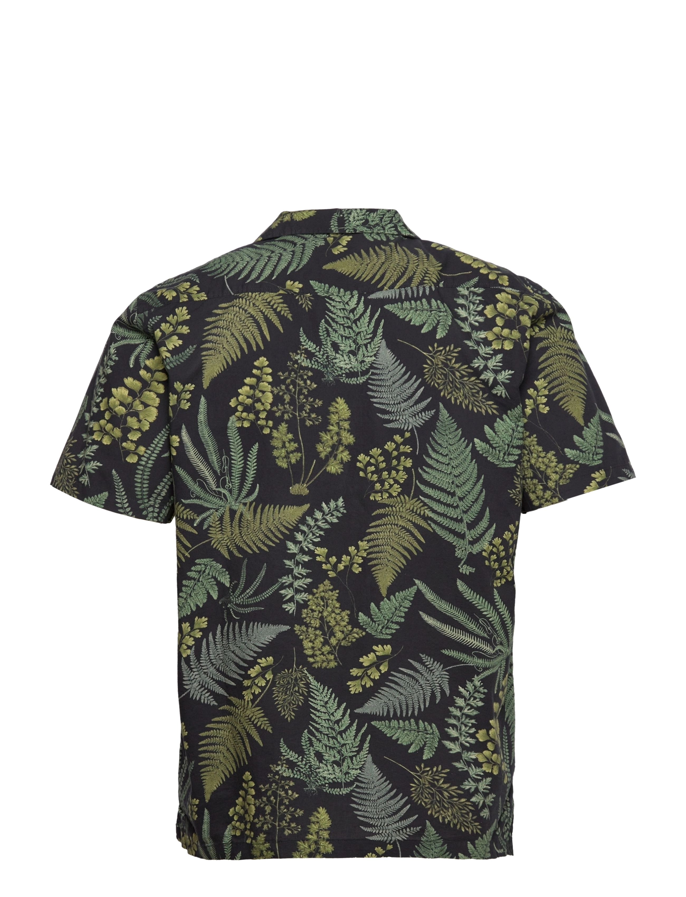 Lindbergh - AOP resort collar shirt S/S - green - 1