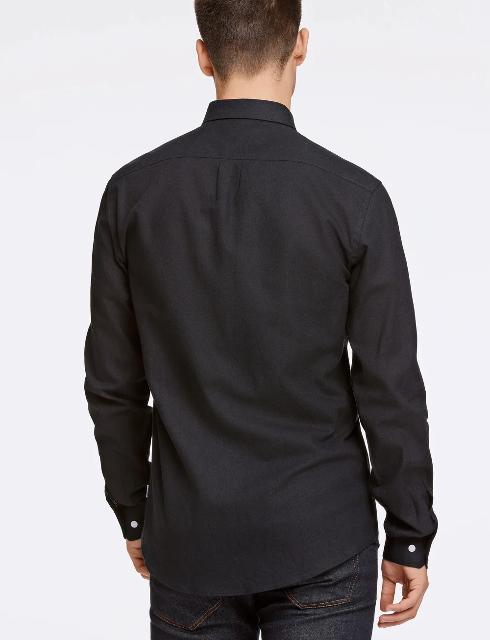 Lindbergh - Linen/cotton shirt L/S - linen shirts - black - 3