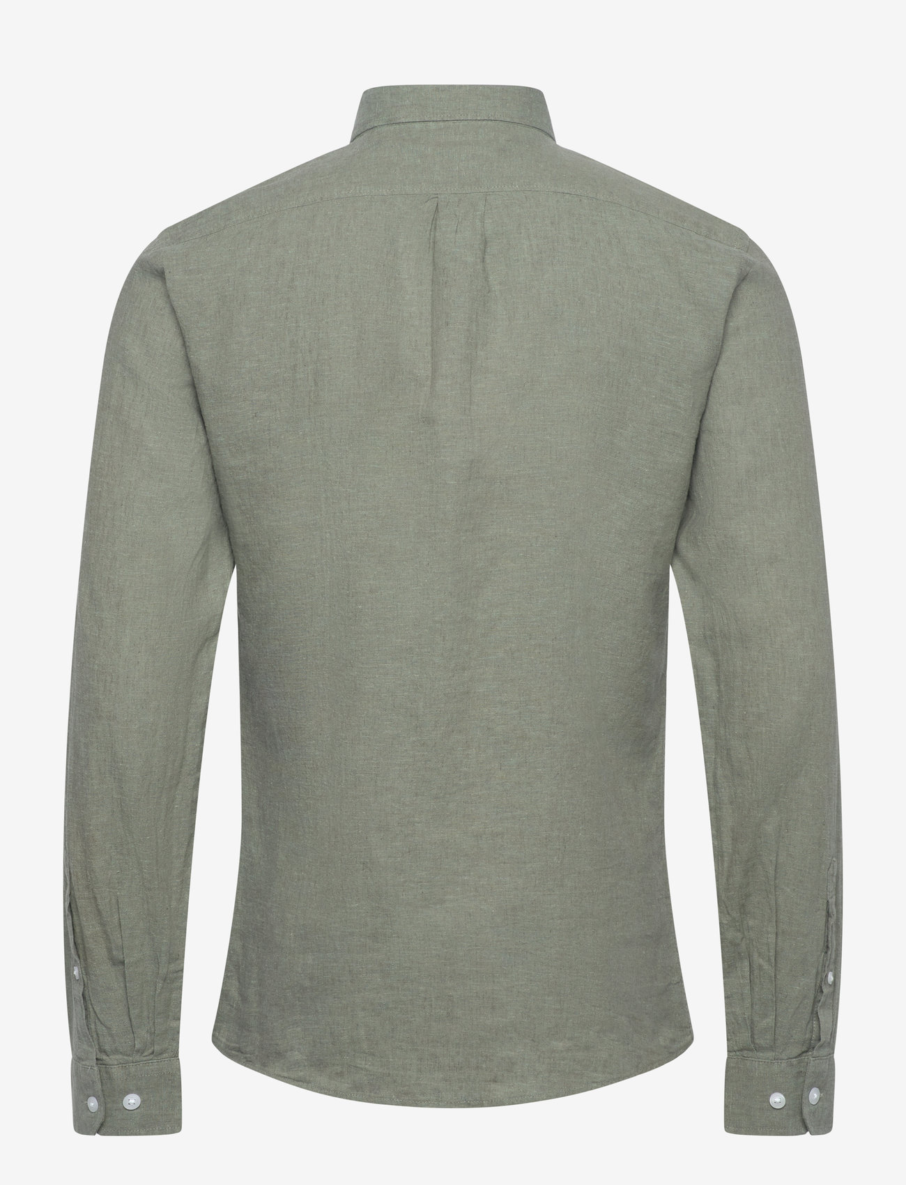 Lindbergh - Linen/cotton shirt L/S - leinenhemden - faded green - 2