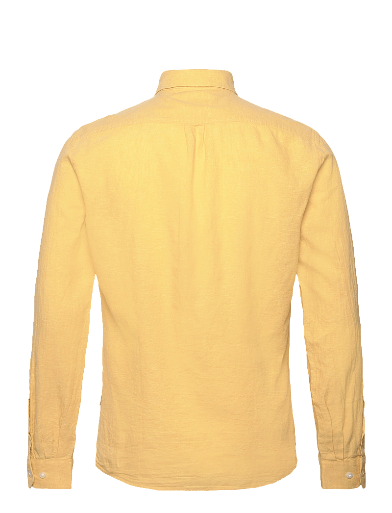 Lindbergh - Linen/cotton shirt L/S - hørskjorter - faded yellow - 2