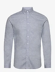 Lindbergh - Linen/cotton shirt L/S - linen shirts - lt blue - 0