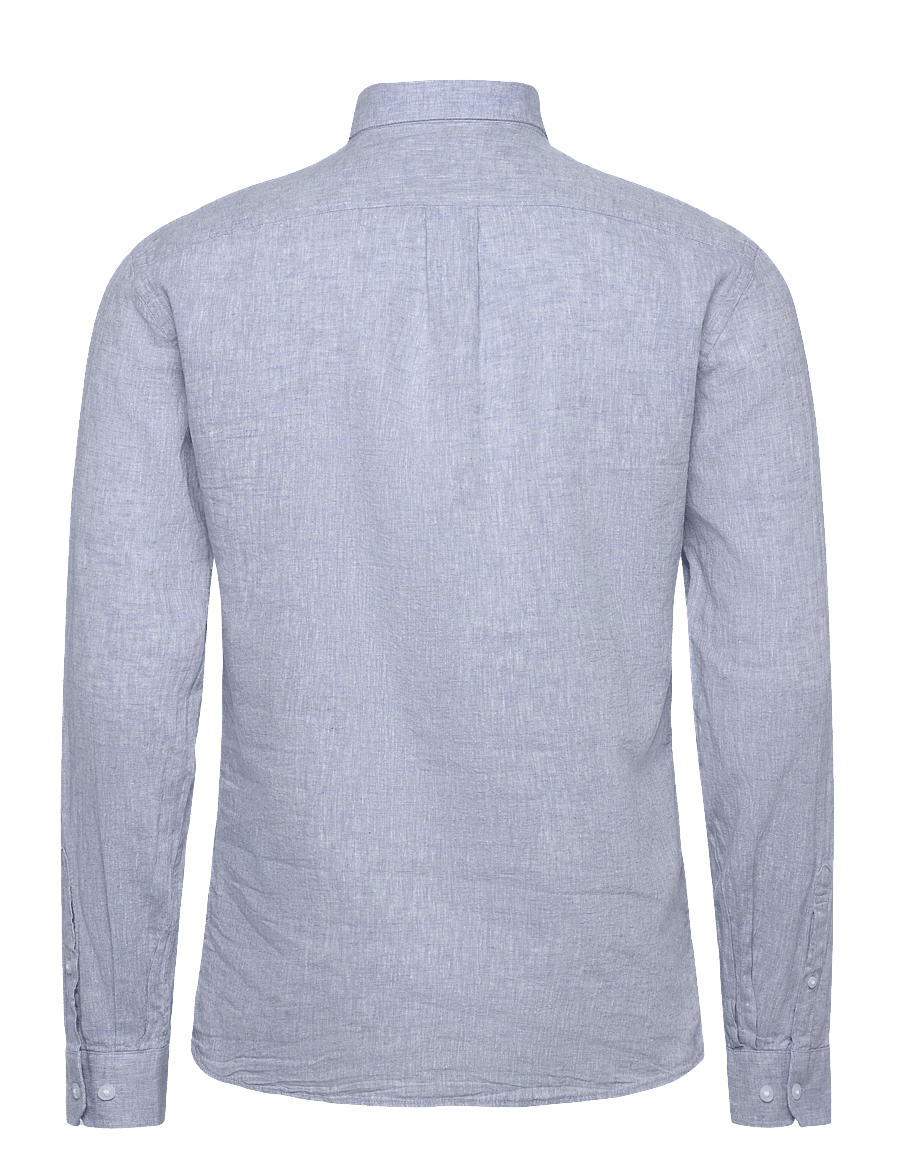 Lindbergh - Linen/cotton shirt L/S - leinenhemden - lt blue - 2