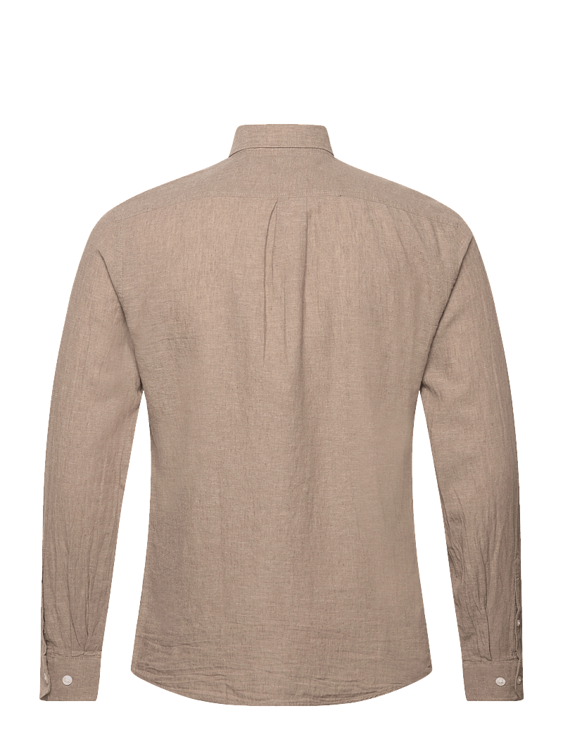 Lindbergh - Linen/cotton shirt L/S - leinenhemden - mid stone - 2