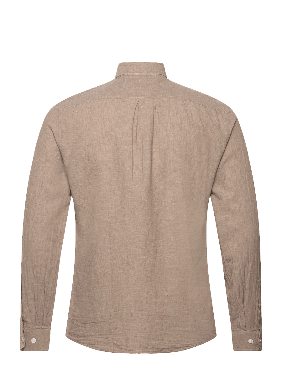 Lindbergh - Linen/cotton shirt L/S - chemises de lin - mid stone - 2