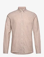 Linen/cotton shirt L/S - SAND