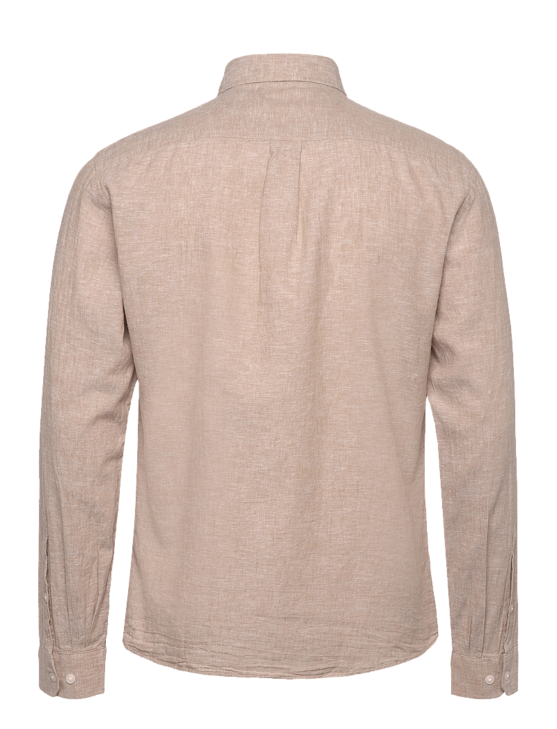 Lindbergh - Linen/cotton shirt L/S - linneskjortor - sand - 2