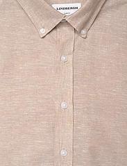Lindbergh - Linen/cotton shirt L/S - lininiai marškiniai - sand - 4