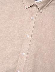 Lindbergh - Linen/cotton shirt L/S - lininiai marškiniai - sand - 5