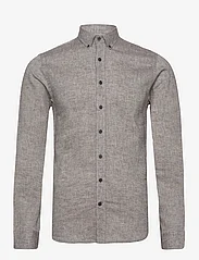 Lindbergh - Linen/cotton shirt L/S - koszule lniane - stone - 0