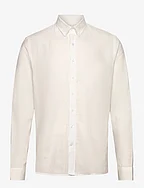 Linen/cotton shirt L/S - WHITE