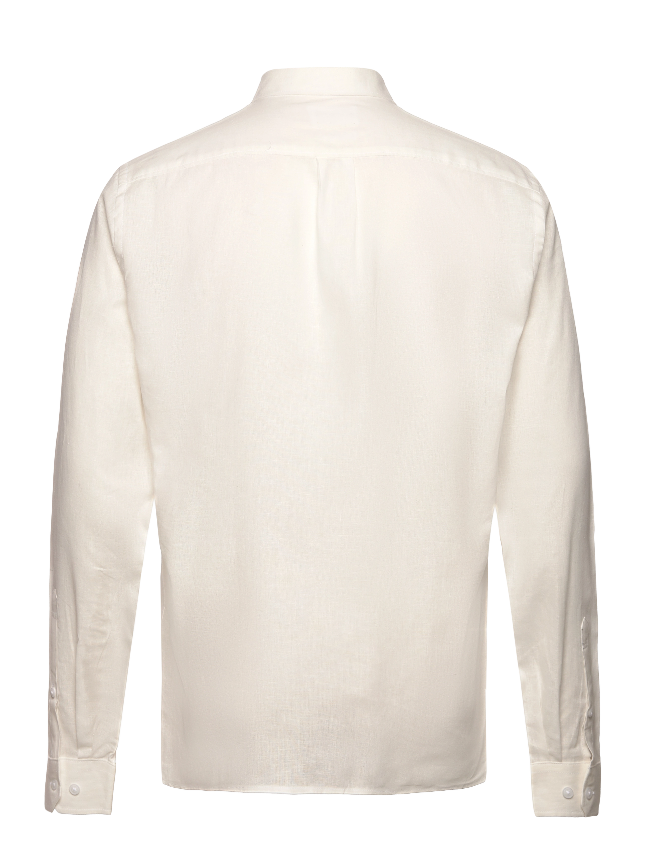 Lindbergh - Linen/cotton shirt L/S - hørskjorter - white - 2