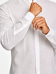 Lindbergh - Linen/cotton shirt L/S - lininiai marškiniai - white - 2