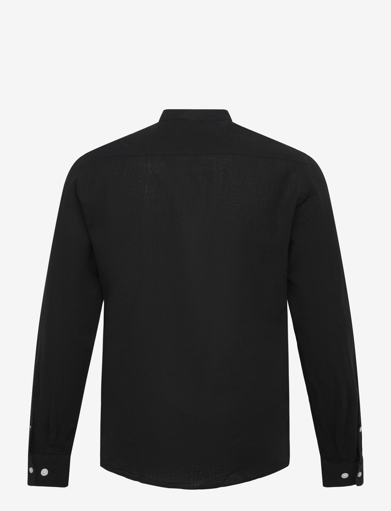 Lindbergh - Linen/cotton shirt L/S - oxford skjorter - black - 2