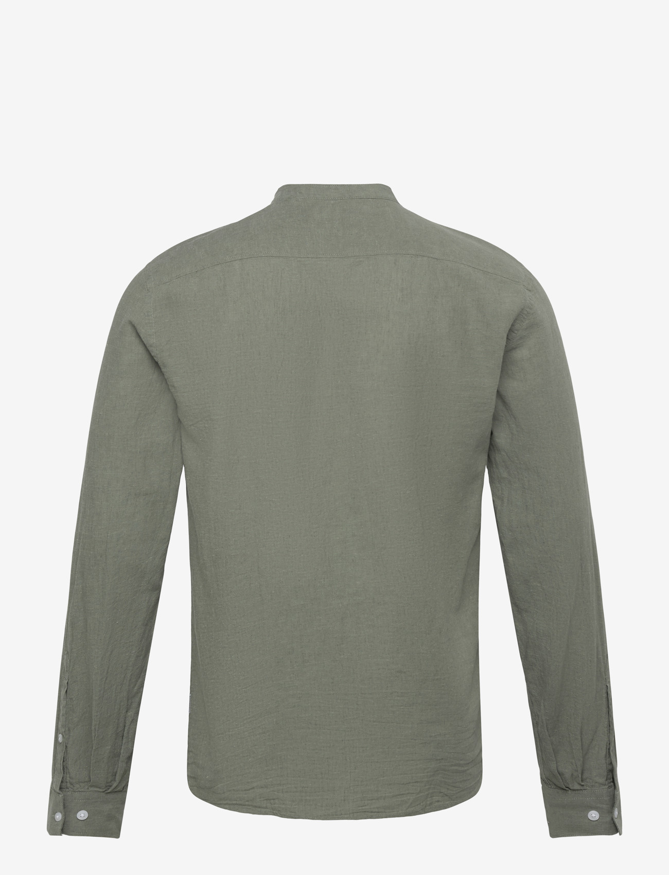 Lindbergh - Linen/cotton shirt L/S - oxford skjorter - faded green - 2