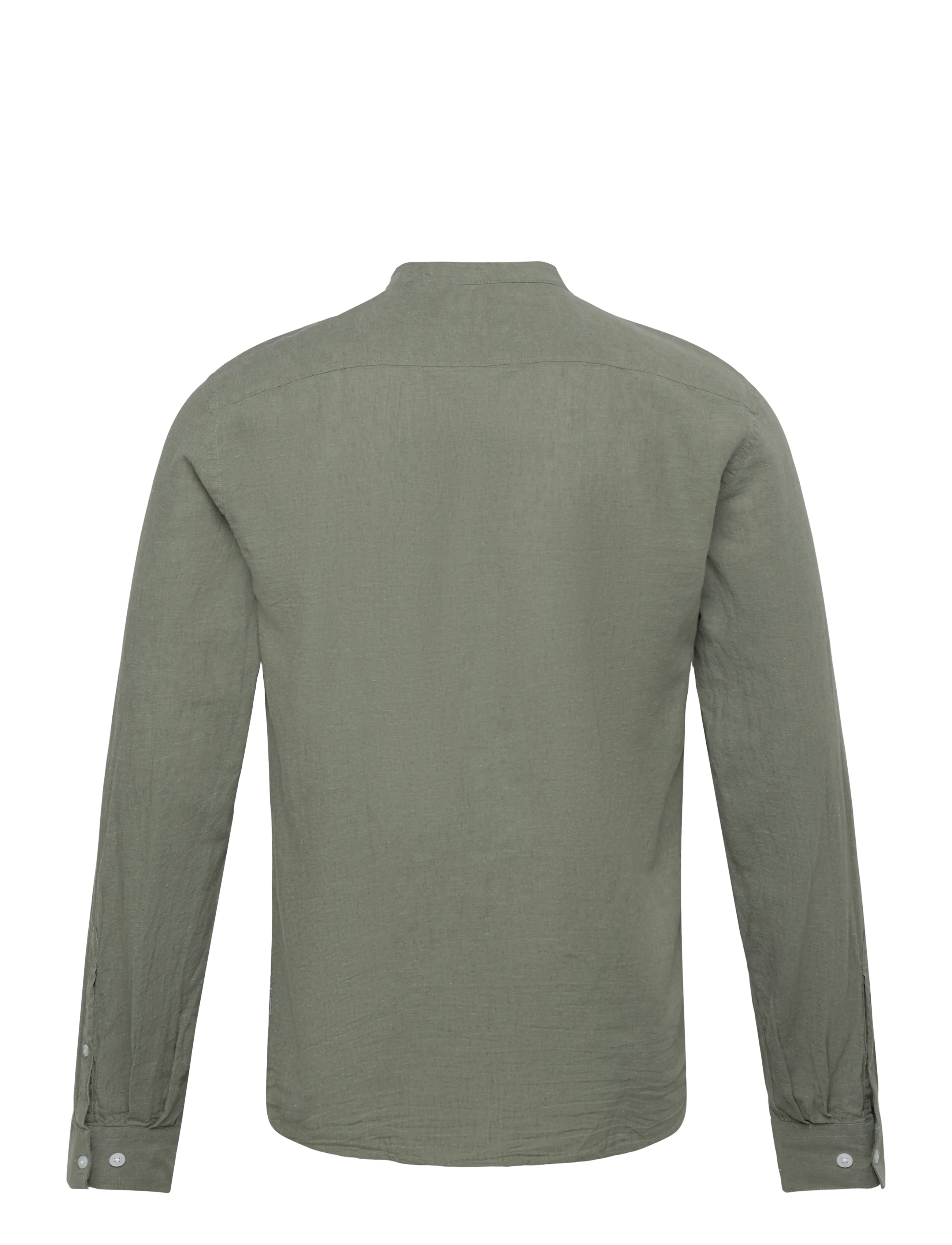 Lindbergh - Linen/cotton shirt L/S - oxford skjorter - faded green - 2