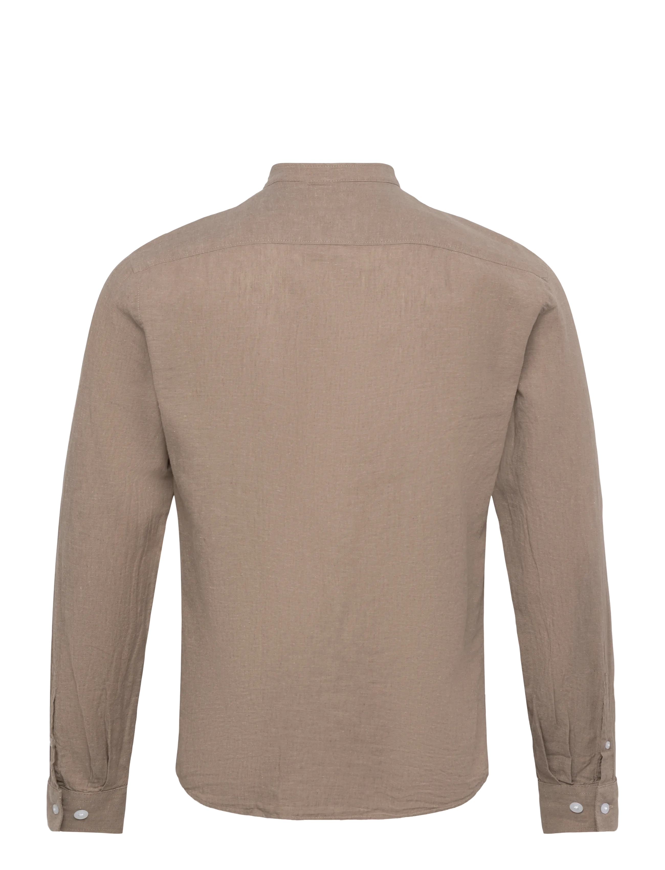 Lindbergh - Linen/cotton shirt L/S - oxford shirts - mid stone - 2