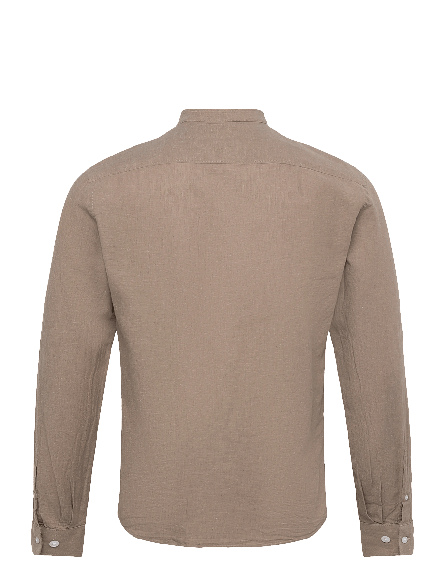 Lindbergh - Linen/cotton shirt L/S - oxford-skjortor - mid stone - 2