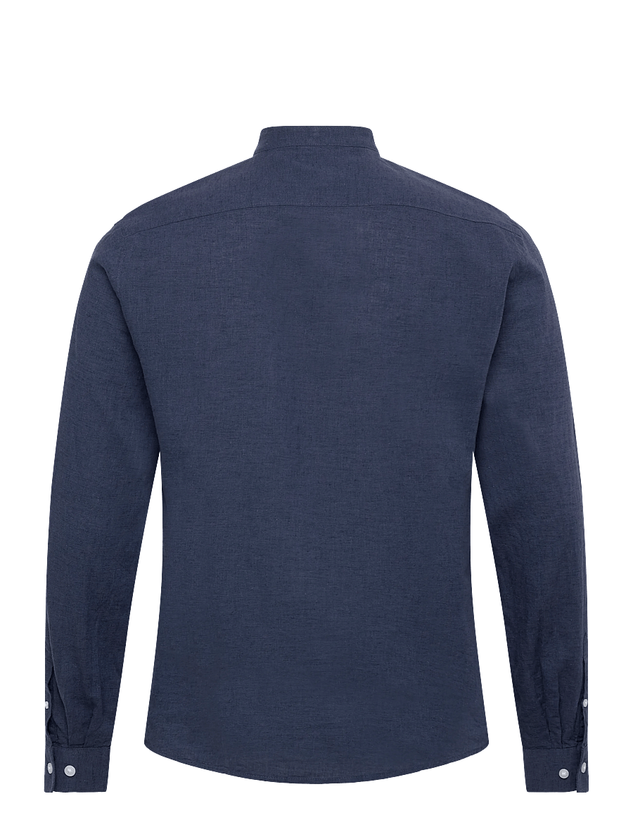 Lindbergh - Linen/cotton shirt L/S - oxfordi särgid - navy - 2