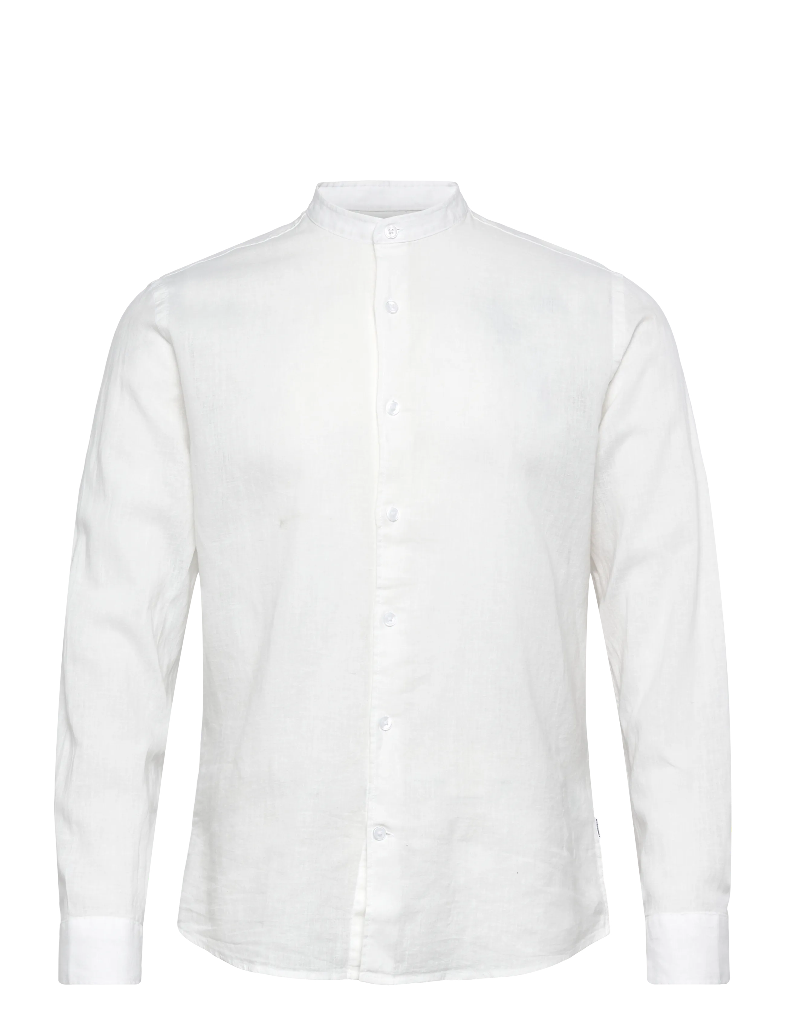 Lindbergh Linen/cotton shirt L/S - Skjortor - WHITE / white