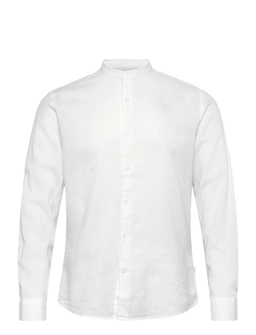 Lindbergh - Linen/cotton shirt L/S - oxford-hemden - white - 1