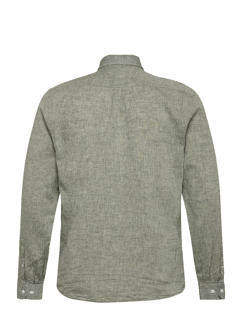 Lindbergh - Linen/cotton shirt L/S - oxford skjorter - army - 2