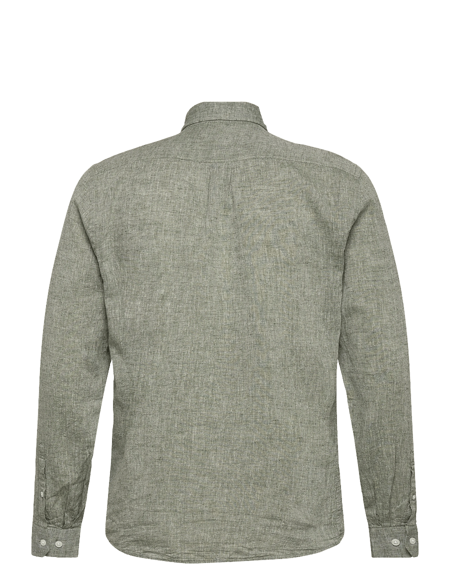 Lindbergh - Linen/cotton shirt L/S - chemises oxford - army - 2