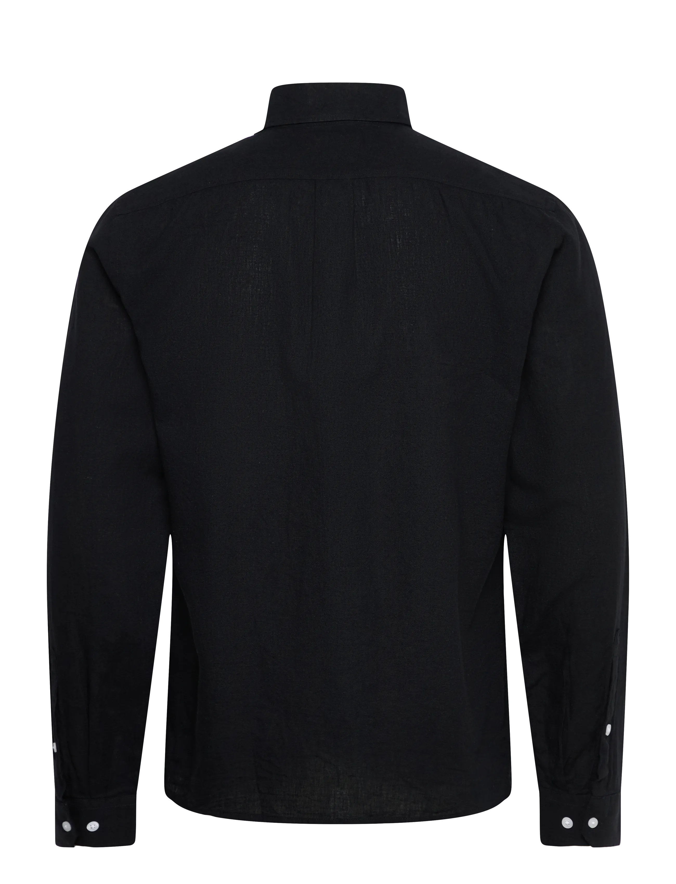 Lindbergh - Linen/cotton shirt L/S - oxfordi särgid - black - 2