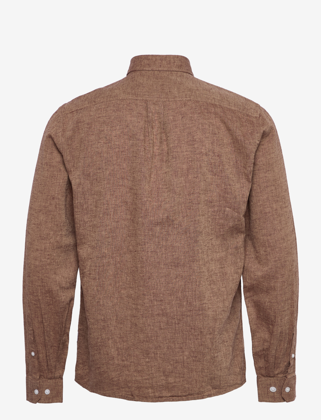 Lindbergh - Linen/cotton shirt L/S - oxford skjorter - brown - 2