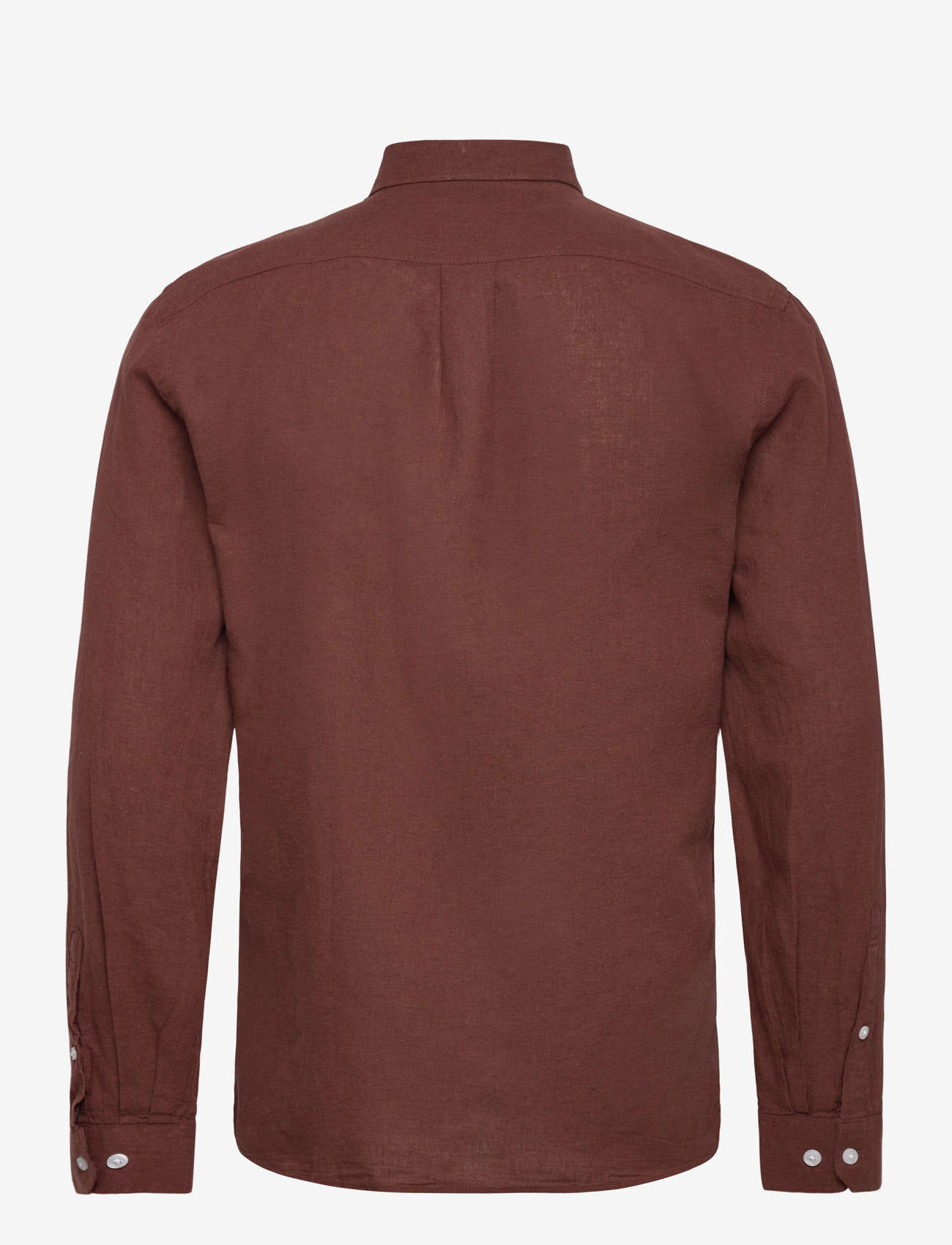 Lindbergh - Linen/cotton shirt L/S - oxford skjorter - cacao - 1