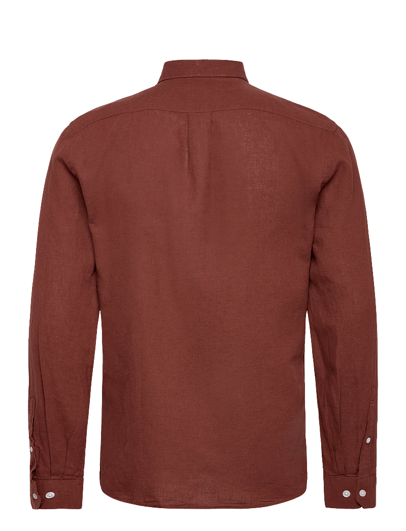 Lindbergh - Linen/cotton shirt L/S - oxford skjorter - cacao - 1
