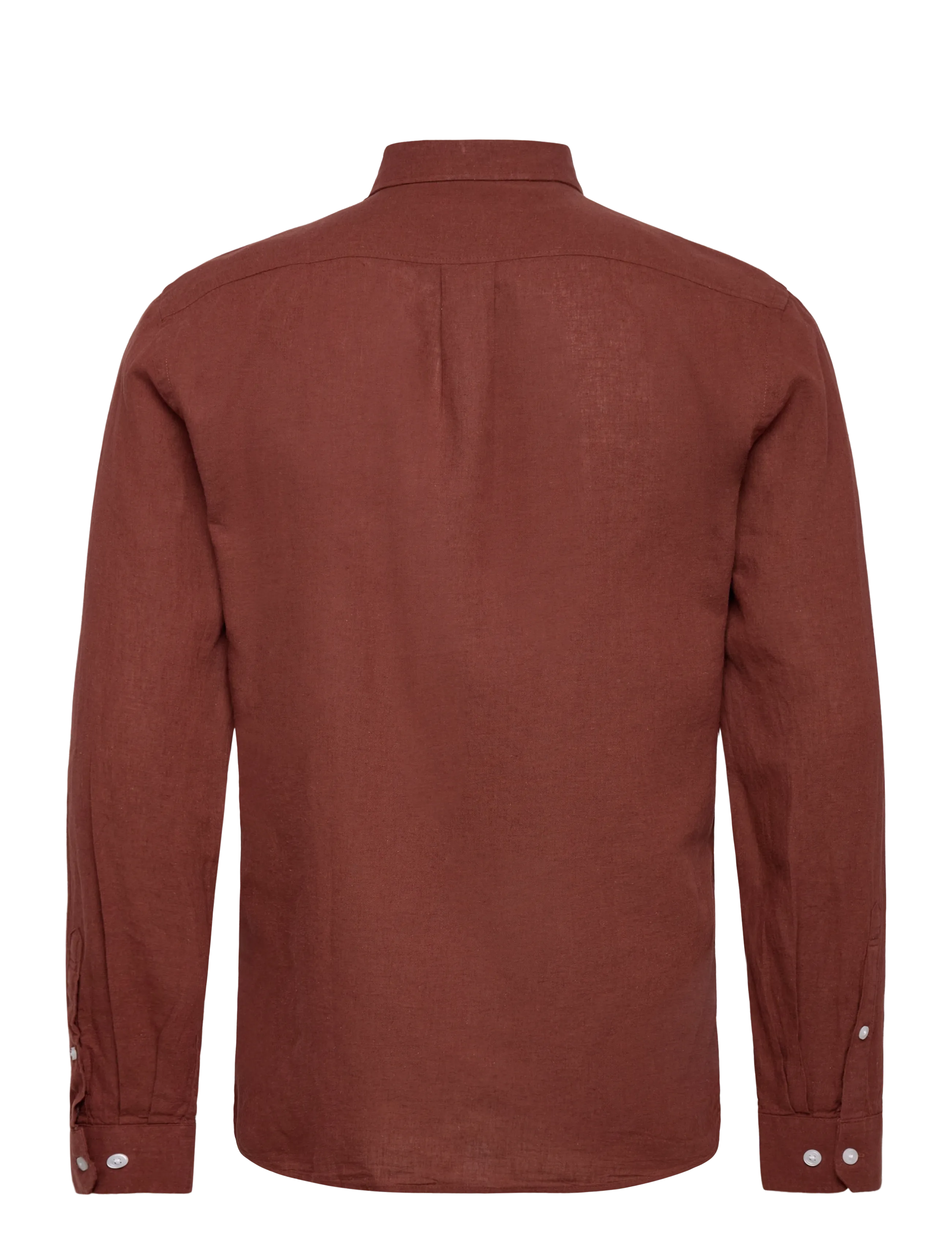 Lindbergh - Linen/cotton shirt L/S - oxford shirts - cacao - 1
