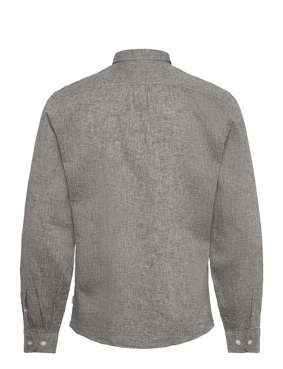 Lindbergh - Linen/cotton shirt L/S - oxford skjorter - dusty grey - 2