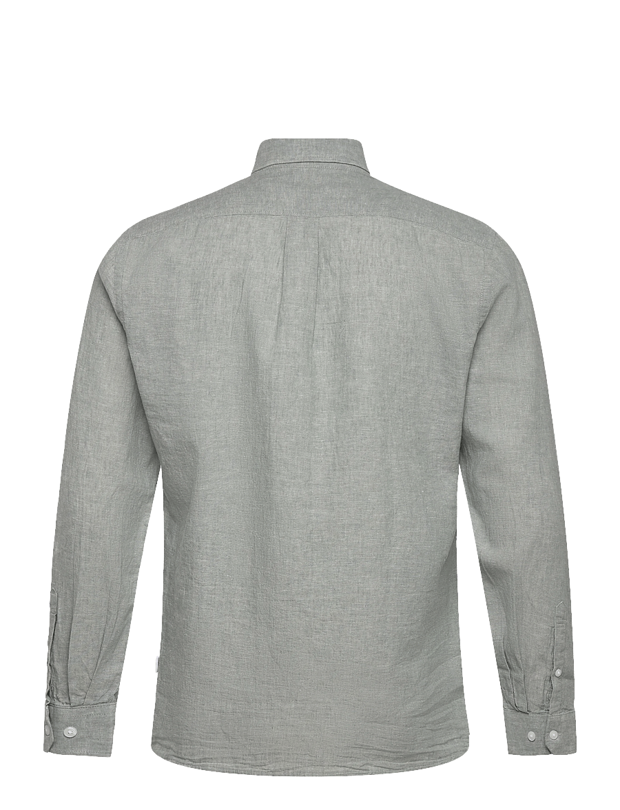 Lindbergh - Linen/cotton shirt L/S - oxford skjorter - faded aqua - 2