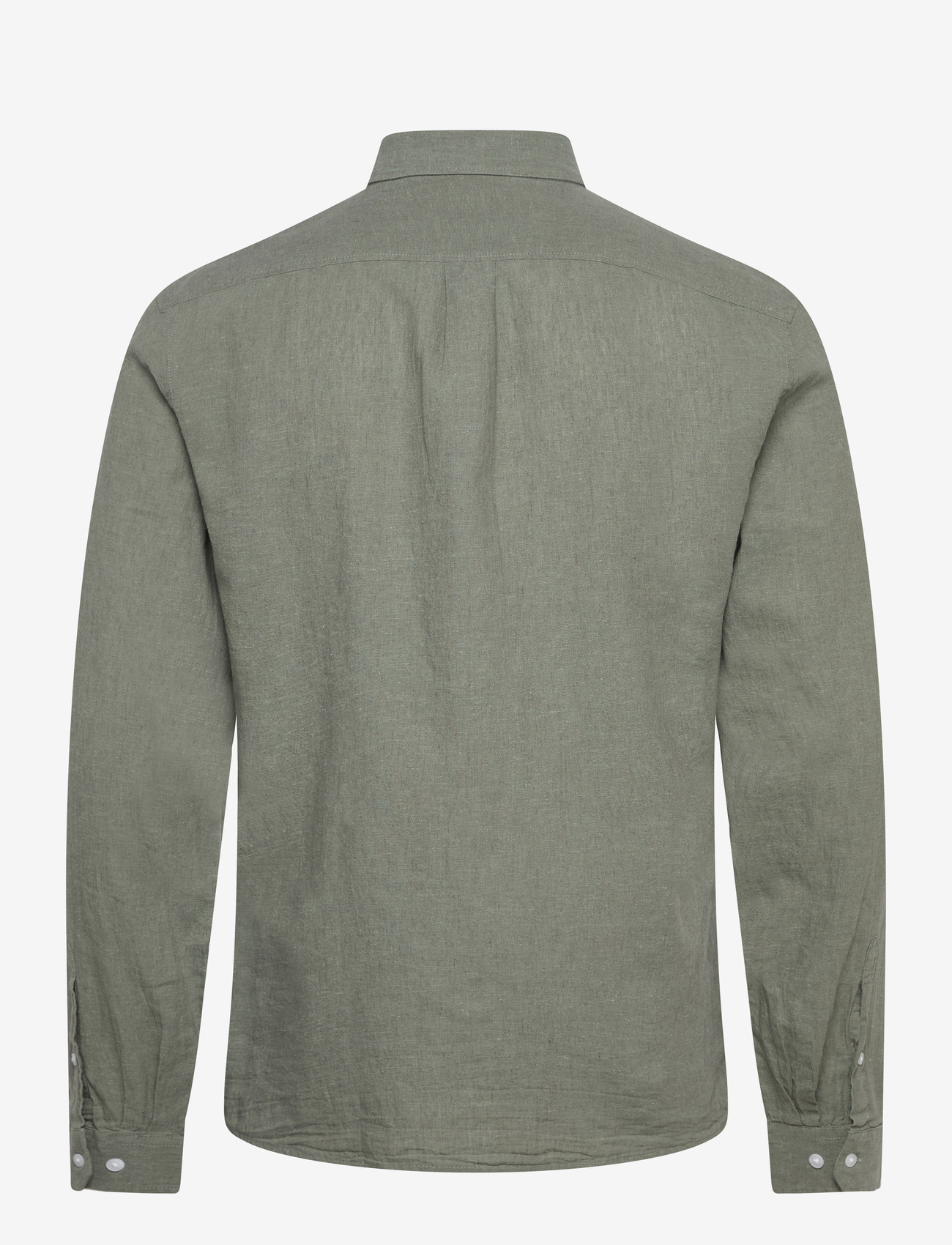 Lindbergh - Linen/cotton shirt L/S - oxfordi särgid - faded green - 2