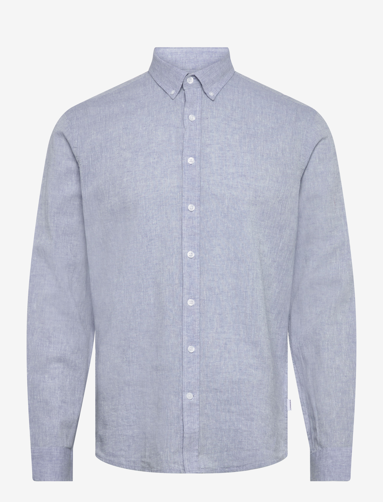Lindbergh - Linen/cotton shirt L/S - oxford skjorter - lt blue - 1