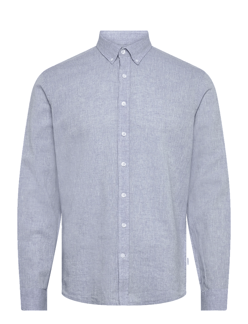 Lindbergh - Linen/cotton shirt L/S - oxford skjorter - lt blue - 1