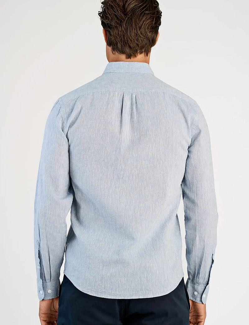 Lindbergh - Linen/cotton shirt L/S - oxford skjorter - lt blue - 4