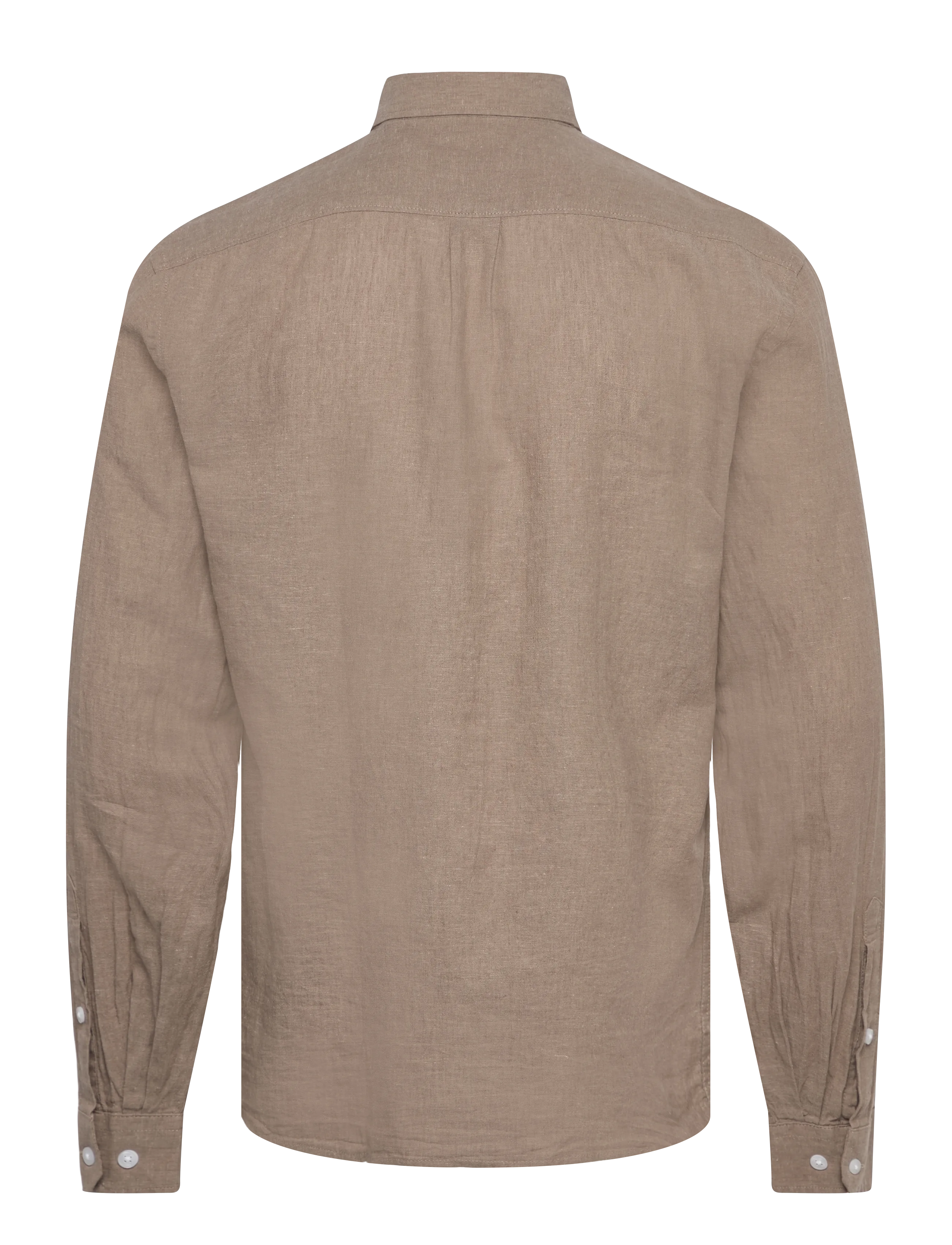 Lindbergh - Linen/cotton shirt L/S - oxfordi särgid - mid stone - 2