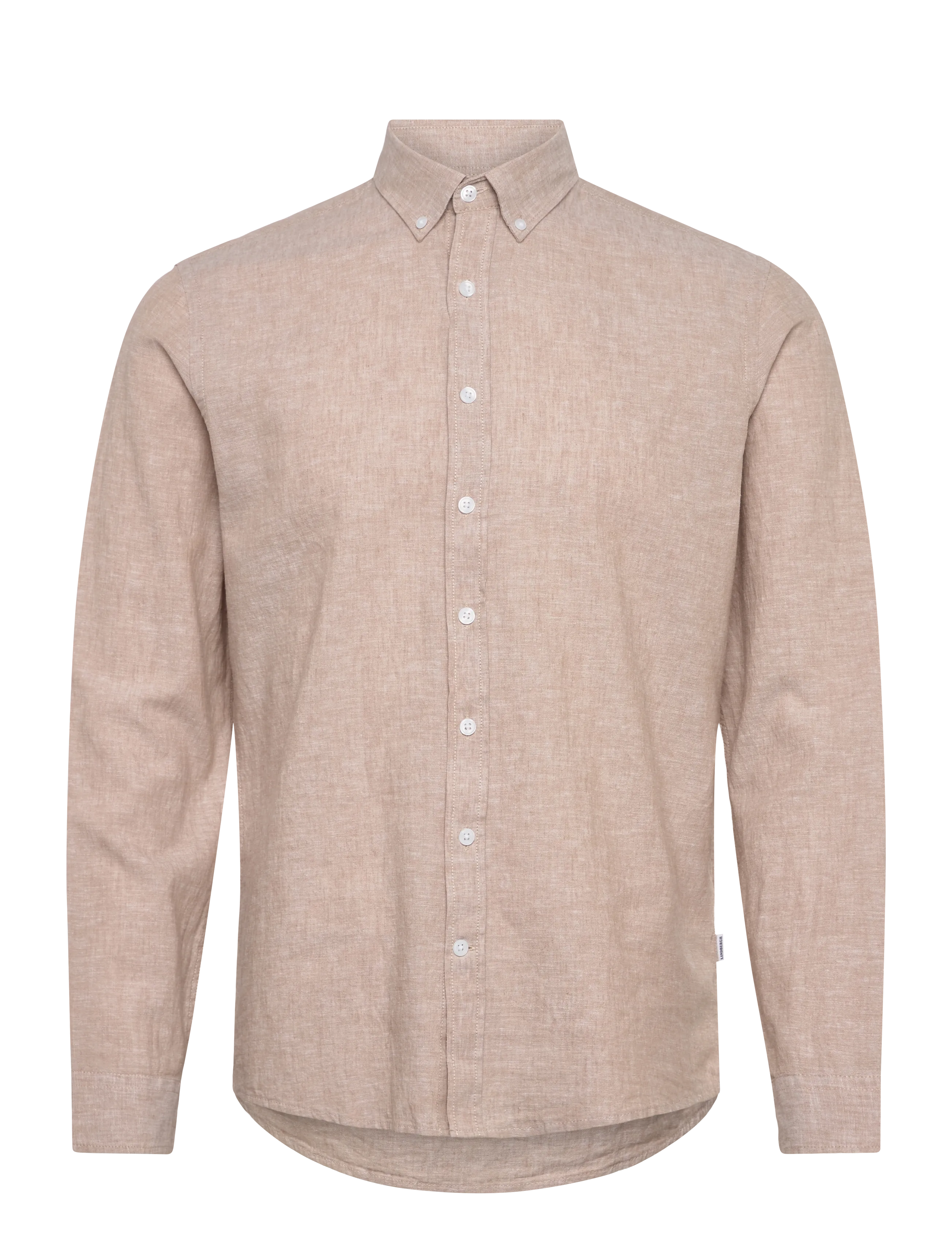 Lindbergh - Linen/cotton shirt L/S - oxford skjorter - sand - 1