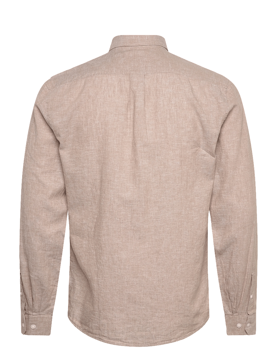 Lindbergh - Linen/cotton shirt L/S - oxford skjorter - sand - 2